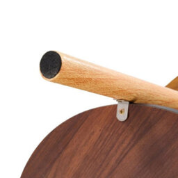Wooden Small Round Sofa Side Table Living Room Bedroom Coffee Space Saving Table - thumbnail 5