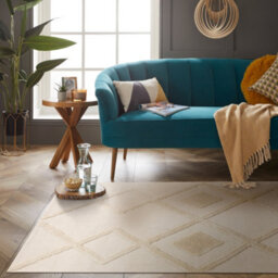 Windsor 120X170Cm Cream Geo Tufted Rug - thumbnail 4