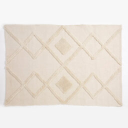 Windsor 120X170Cm Cream Geo Tufted Rug