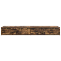 Berkfield Bed Drawers Smoked Oak 120X36,5X16,5 Cm Engineered Wood - thumbnail 6