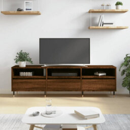 Berkfield Tv Cabinet Brown Oak 150X30X44.5 Cm Engineered Wood