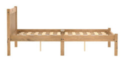 Save On Goods UK 4Ft Small Double All Pine,waxed Wood Bed Frame.wooden Shaker Style,low Footend Bedstead - thumbnail 4