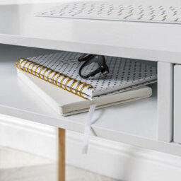 Nöa & Nani Noa & Nani Office Desk Computer Table In Classic White And Natural Pine Ludvig - thumbnail 3