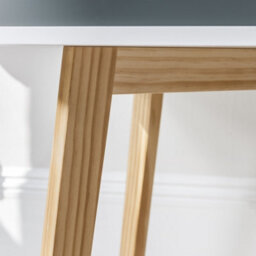 Nöa & Nani Noa & Nani Office Desk Computer Table In Classic White And Natural Pine Ludvig - thumbnail 4