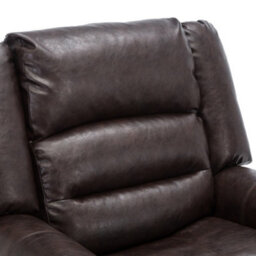 More4Homes Denver Bonded Leather Recliner Armchair W Stud Sofa Home Lounge Chair Reclining (Brown) - thumbnail 5