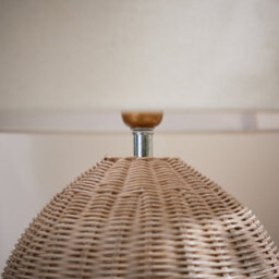 Dibor Large Wicker Fairport Living Room Décor Bedside Table Lamp Office Desk Lamp Night Light Table Lamp - thumbnail 4