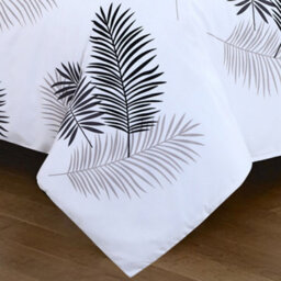 Ameha Printed Duvet Cover 2 Piece Set With Matching Pillowcase Soft Microfiber Leaf Floral Single (135X200Cm) - thumbnail 9