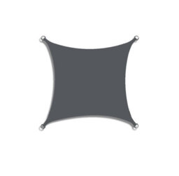 Grey 2X2M Rectangular Oxford Shade Sail 95% Uv Protection Waterproof - thumbnail 1