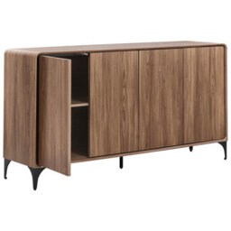 Beliani 4 Door Sideboard Cowell Dark Brown - thumbnail 4