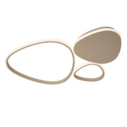 Lucide Samling Flush Ceiling Light - Led Dim. Cct 1X30W 2700K/4000K - Taupe - thumbnail 1