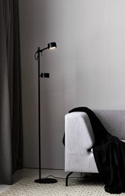 Nordlux Clyde Metal Floor Lamp 3-Level Dimming Black,mains Led - image 1