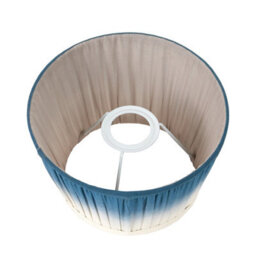 Pacific Lifestyle 30Cm Blue Ombre Soft Pleated Tapered Lampshade - thumbnail 4