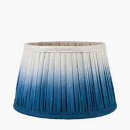 Pacific Lifestyle 30Cm Blue Ombre Soft Pleated Tapered Lampshade - thumbnail 1