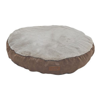 Huggle Pets Hugglepets Deep Donut Oatmeal & Grey Dog Bed
