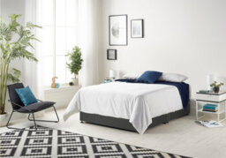 Somnior Beds Somnior Tweed Charcoal Memory Foam Divan Bed With Mattress And 2 Drawers - Double - thumbnail 1