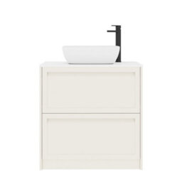 Royal Bathrooms Royal Bathroom Elmore 800mm Classic White Freestanding Bathroom Vanity Unit 2 Drawer Plain White Worktop With Elva Basin - thumbnail 7