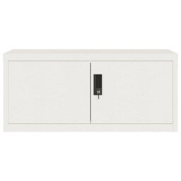 Berkfield File Cabinet White 90X40X180 Cm Steel - thumbnail 4