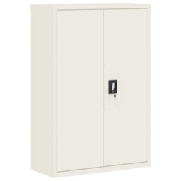 Berkfield File Cabinet White 90X40X180 Cm Steel - thumbnail 7
