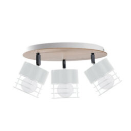 Luminosa Lighting Luminosa Casa Ceiling Spotlight Clusters White, Wood, 32Cm, 3X E27
