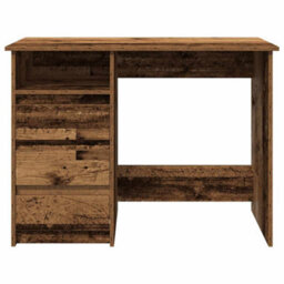 Berkfield Durable Desk Old Wood 102X50X75 Cm Engineered Wood - thumbnail 4