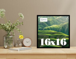 16X16 Black Picture Frame (40.6 X 40.6Cm) Poster, Photo, Artwork, Gallery Wall Or Print - thumbnail 2