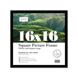 16X16 Black Picture Frame (40.6 X 40.6Cm) Poster, Photo, Artwork, Gallery Wall Or Print - thumbnail 1