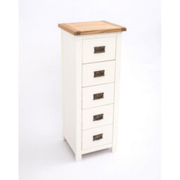 Cabinet Bits Lovere 5 Drawer Narrow Chest Of Drawers Bras Drop Handle - thumbnail 4