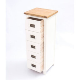 Cabinet Bits Lovere 5 Drawer Narrow Chest Of Drawers Bras Drop Handle - thumbnail 5