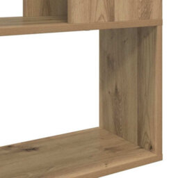 Berkfield Bookcase Artisan Oak Engineered Wood 80 X 24 X 124 Cm Storage - thumbnail 8