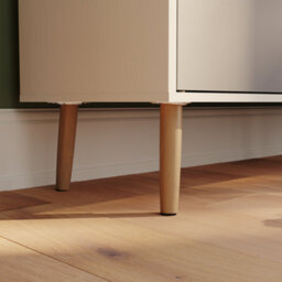 Lassic Vida Designs 3 Door 1 Drawer Sideboard, Grey & White - thumbnail 3