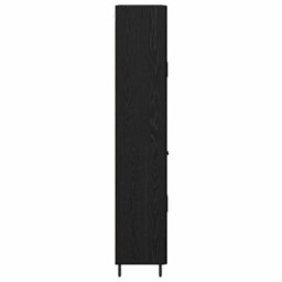 Walplus Highboard 2 Pcs Black Oak 69.5 X 34 X 180 Cm Engineered Wood - thumbnail 9