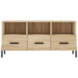 Berkfield Sturdy Tv Cabinet Sonoma Oak 102X36X50 Cm Engineered Wood - thumbnail 5