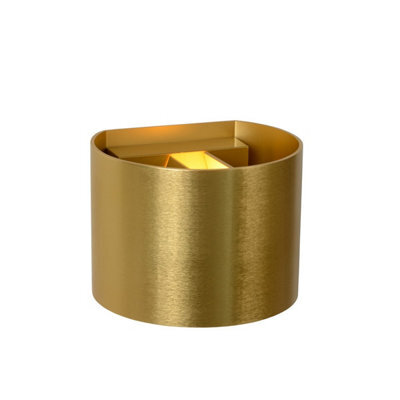 Lucide Xio Modern Up Down Wall Light - Led Dim. - G9 - 1X3,5W 2700K - Matt Gold, Brass - image 1
