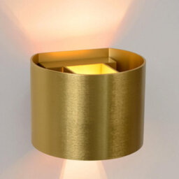 Lucide Xio Modern Up Down Wall Light - Led Dim. - G9 - 1X3,5W 2700K - Matt Gold, Brass - thumbnail 6
