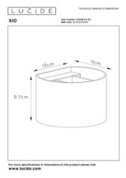 Lucide Xio Modern Up Down Wall Light - Led Dim. - G9 - 1X3,5W 2700K - Matt Gold, Brass - thumbnail 7