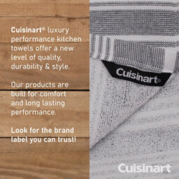Cuisinart Fouta Professional Grey Rectangle 100% Cotton Yarn Dye Tea Towel 40 X 70Cm Pack Of 2 - thumbnail 6