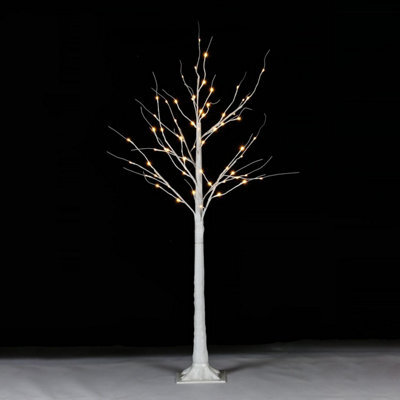 Taylor & Brown 5Ft 64 Led White Birch Twig Tree Light, Twinkling Christmas Twig Tree With Lights, Led Twig Christmas Tree - image 1