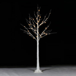 Taylor & Brown 5Ft 64 Led White Birch Twig Tree Light, Twinkling Christmas Twig Tree With Lights, Led Twig Christmas Tree - thumbnail 1
