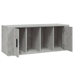 Walplus Tv Cabinet Concrete Grey 100X35X40 Cm Engineered Wood - thumbnail 7