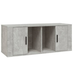 Walplus Tv Cabinet Concrete Grey 100X35X40 Cm Engineered Wood - thumbnail 2