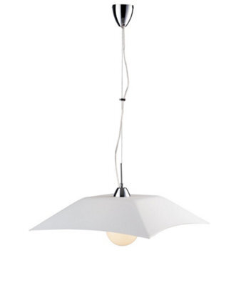 Luminosa Lighting Luminosa Osiride Dome Pendant Ceiling Light White 50X50X11.5Cm - image 1