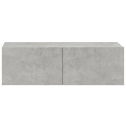 Vidaxl Wall Tv Cabinets 2 Pcs Concrete Grey 100X30X30 Cm Engineered Wood - thumbnail 6