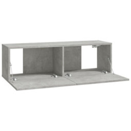 Vidaxl Wall Tv Cabinets 2 Pcs Concrete Grey 100X30X30 Cm Engineered Wood - thumbnail 7