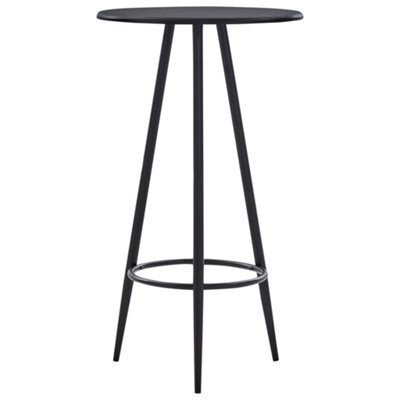 Vidaxl Bar Table Black 60X107.5 Cm Mdf - image 1