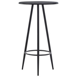 Vidaxl Bar Table Black 60X107.5 Cm Mdf - thumbnail 1