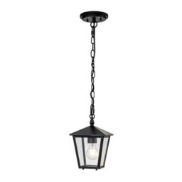 Luminosa Lighting Elstead Hinkley Huntersfield Outdoor Pendant Ceiling Light Black, Ip44 - thumbnail 1