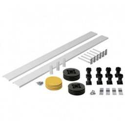 Royal Bathrooms 800 X 800mm Square Stone Shower Enclosure Tray With Riser Kit Gloss White 30mm Slimline - thumbnail 6