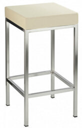 Fernow Briushed Satin Frame Stool Fixed Height 4 Colours - thumbnail 1