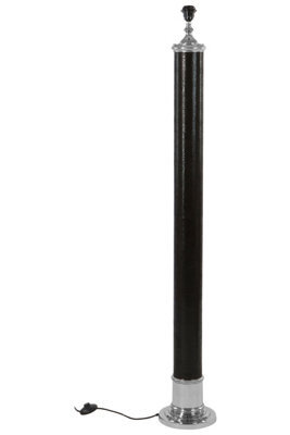 Orsina Canon Floor Lamp, Silver, Black, Synthethic, Metal, , Metal - image 1
