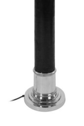Orsina Canon Floor Lamp, Silver, Black, Synthethic, Metal, , Metal - thumbnail 3
